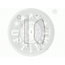 12058 OPTIMAL Комплект тормозных колодок, дисковый тормоз
