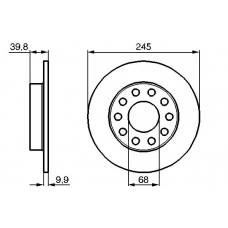 0 986 478 986 BOSCH Тормозной диск