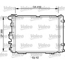 732094 VALEO Радиатор, охлаждение двигателя