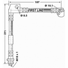 FBH6584 FIRST LINE Тормозной шланг