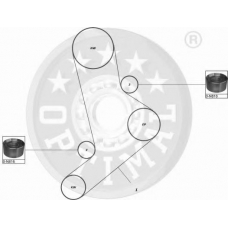 SK-1045 OPTIMAL Комплект ремня грм