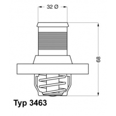 3463.89D WAHLER Термостат, охлаждающая жидкость