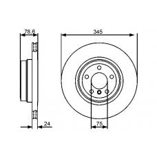 0 986 479 443 BOSCH Тормозной диск