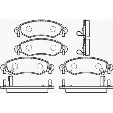 P 59 035 BREMBO Комплект тормозных колодок, дисковый тормоз