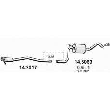 14.2017 ASSO Предглушитель выхлопных газов