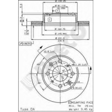 BS 7955 BRECO Тормозной диск