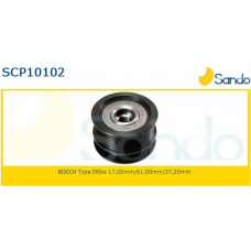 SCP10102 SANDO Ременный шкив, генератор