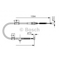 1 987 482 049 BOSCH Трос, стояночная тормозная система