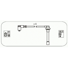 JP184 JANMOR Комплект проводов зажигания