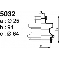 5032 DEPA Комплект пылника, приводной вал