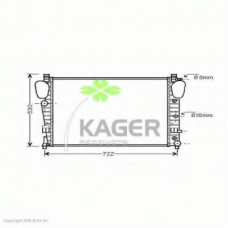 31-3572 KAGER Радиатор, охлаждение двигателя