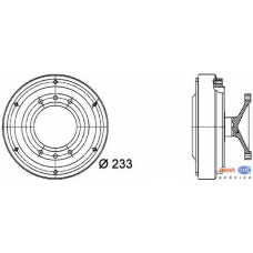 8MV 376 727-181 HELLA Сцепление, вентилятор радиатора