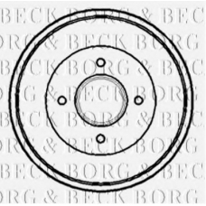 BBR7081 BORG & BECK Тормозной барабан