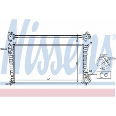 61315 NISSENS Радиатор, охлаждение двигателя