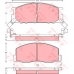 GDB1043 TRW Комплект тормозных колодок, дисковый тормоз