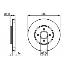 0 986 479 048 BOSCH Тормозной диск