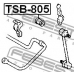 TSB-805 FEBEST Опора, стабилизатор