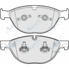 PAD1757 APEC Комплект тормозных колодок, дисковый тормоз