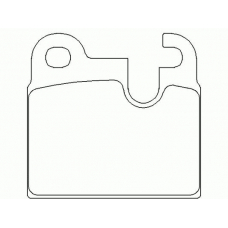 T4153 PAGID Комплект тормозных колодок, дисковый тормоз