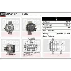 DRA0457 DELCO REMY Генератор