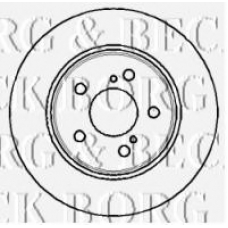 BBD5055 BORG & BECK Тормозной диск