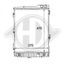 8101105 DIEDERICHS Радиатор, охлаждение двигателя