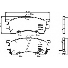 8DB 355 009-621 HELLA Комплект тормозных колодок, дисковый тормоз