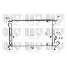 QER2099 QUINTON HAZELL Радиатор, охлаждение двигателя