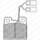 LP824 DELPHI Комплект тормозных колодок, дисковый тормоз