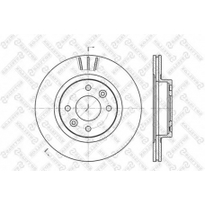 6020-3922V-SX STELLOX Тормозной диск