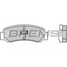 BP2300 BREMSI Комплект тормозных колодок, дисковый тормоз