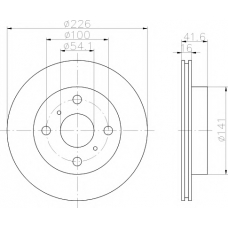 8DD 355 102-161 HELLA PAGID Тормозной диск