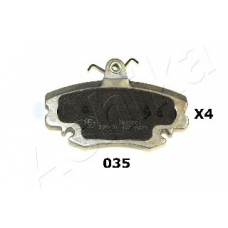 50-00-035 Ashika Комплект тормозных колодок, дисковый тормоз