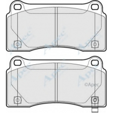 PAD1746 APEC Комплект тормозных колодок, дисковый тормоз