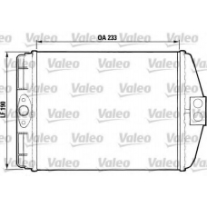 812083 VALEO Теплообменник, отопление салона