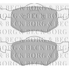 BBP1858 BORG & BECK Комплект тормозных колодок, дисковый тормоз