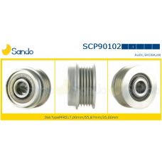SCP90102.1 SANDO Ременный шкив, генератор