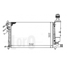 009-017-0021 LORO Радиатор, охлаждение двигателя