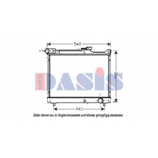 320046N AKS DASIS Радиатор, охлаждение двигателя