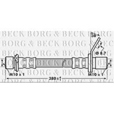 BBH7219 BORG & BECK Тормозной шланг