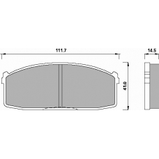 433182 ROULUNDS Disc-brake pad, front
