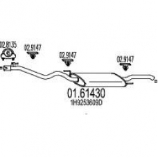 01.61430 MTS Глушитель выхлопных газов конечный