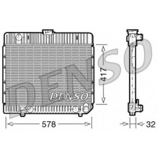 DRM17024 DENSO Радиатор, охлаждение двигателя