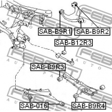 SAB-B9R1 FEBEST Подвеска, рычаг независимой подвески колеса
