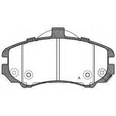 BPA1194.02 OPEN PARTS Комплект тормозных колодок, дисковый тормоз