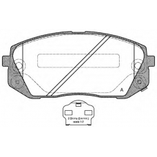 BPA1302.02 OPEN PARTS Комплект тормозных колодок, дисковый тормоз