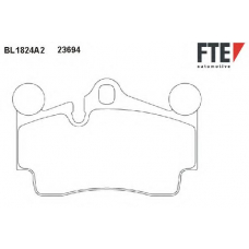 BL1824A2 FTE Комплект тормозных колодок, дисковый тормоз
