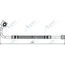 HOS4017 APEC Тормозной шланг