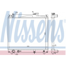 64159 NISSENS Радиатор, охлаждение двигателя