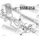 MAB-014 FEBEST Подвеска, рычаг независимой подвески колеса